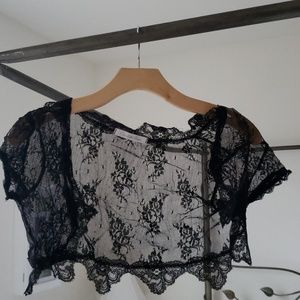 Black lace bolero shrug